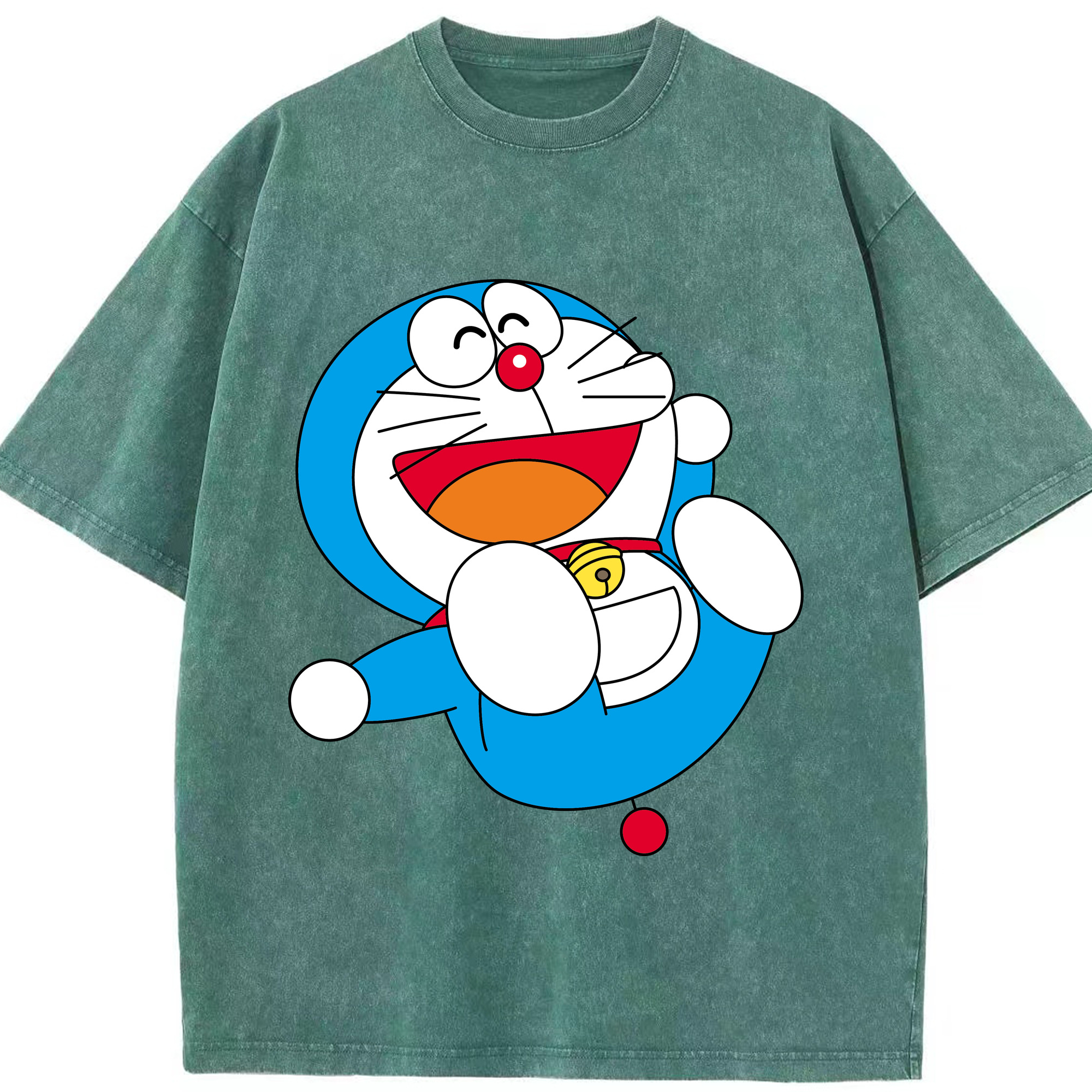 （画像用） ドラえもん Doraemon 綿100% ヴィンテージ風 半袖Tシャツ（フロントプリント）